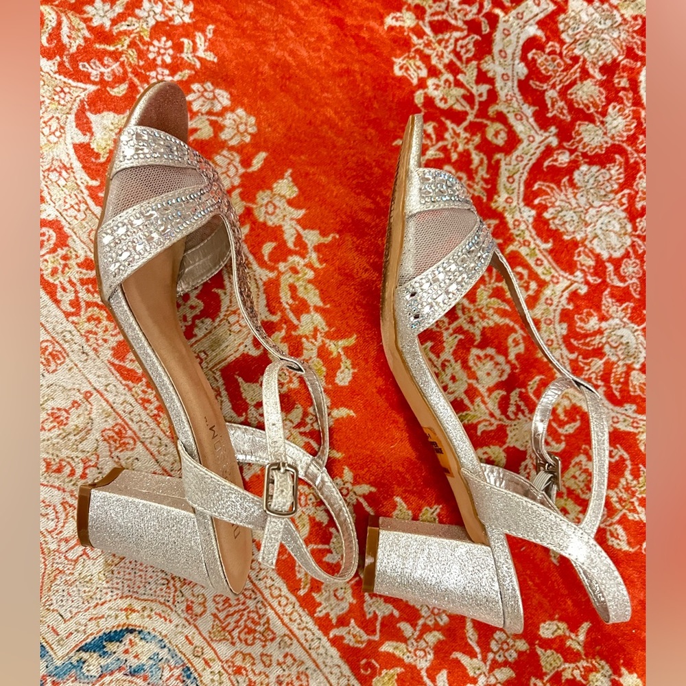 Silver Rhinestone Heels - Picture 3 of 12